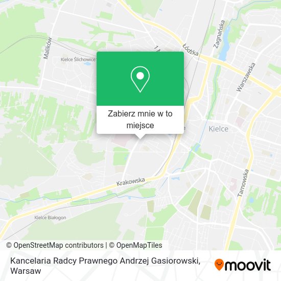 Mapa Kancelaria Radcy Prawnego Andrzej Gasiorowski