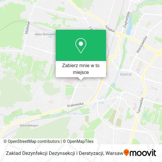 Mapa Zaklad Dezynfekcji Dezynsekcji i Deratyzacji