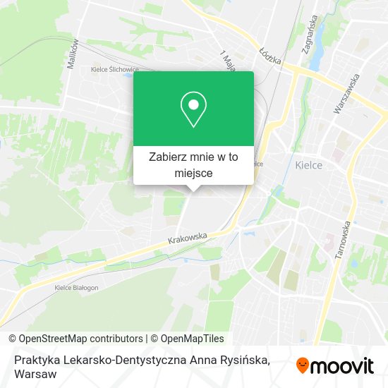 Mapa Praktyka Lekarsko-Dentystyczna Anna Rysińska