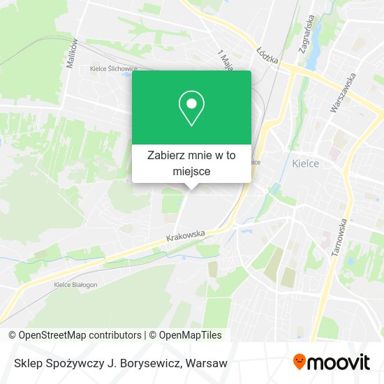 Mapa Sklep Spożywczy J. Borysewicz