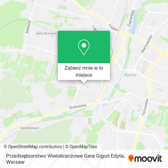 Mapa Przedsiębiorstwo Wielobranżowe Gera Gigoń Edyta