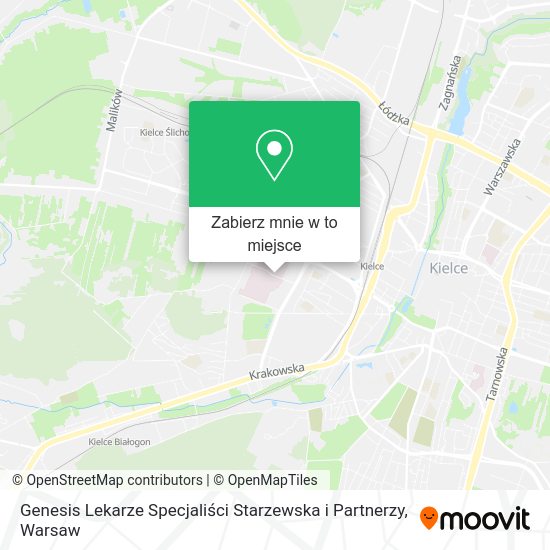 Mapa Genesis Lekarze Specjaliści Starzewska i Partnerzy