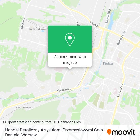 Mapa Handel Detaliczny Artykułami Przemysłowymi Gola Daniela