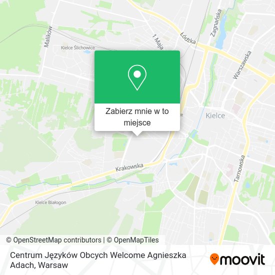 Mapa Centrum Języków Obcych Welcome Agnieszka Adach