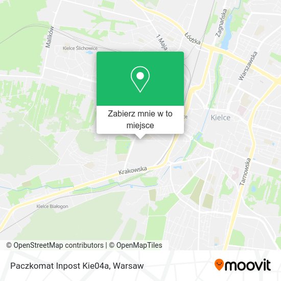 Mapa Paczkomat Inpost Kie04a