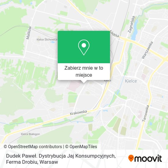 Mapa Dudek Paweł. Dystrybucja Jaj Konsumpcyjnych, Ferma Drobiu