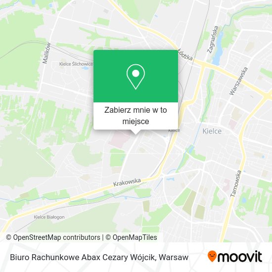 Mapa Biuro Rachunkowe Abax Cezary Wójcik