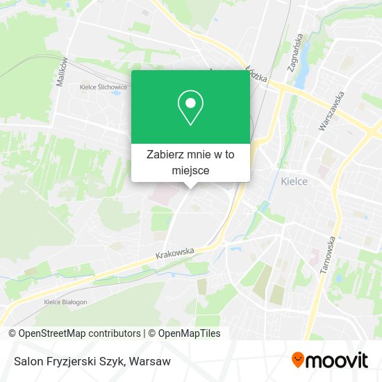 Mapa Salon Fryzjerski Szyk