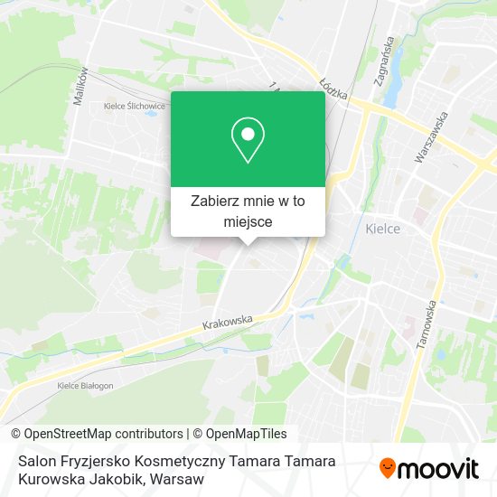 Mapa Salon Fryzjersko Kosmetyczny Tamara Tamara Kurowska Jakobik