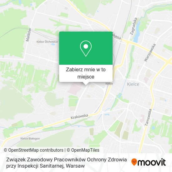 Mapa Związek Zawodowy Pracowników Ochrony Zdrowia przy Inspekcji Sanitarnej