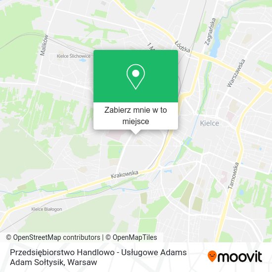 Mapa Przedsiębiorstwo Handlowo - Usługowe Adams Adam Sołtysik