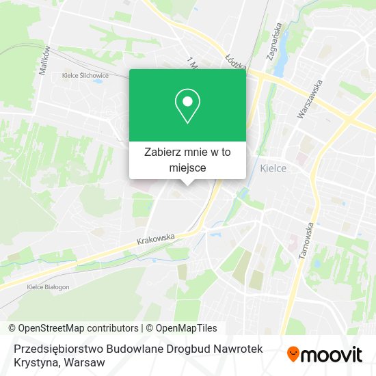 Mapa Przedsiębiorstwo Budowlane Drogbud Nawrotek Krystyna