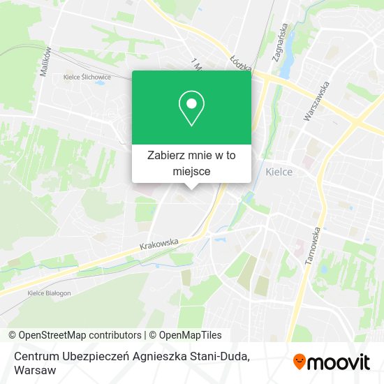 Mapa Centrum Ubezpieczeń Agnieszka Stani-Duda