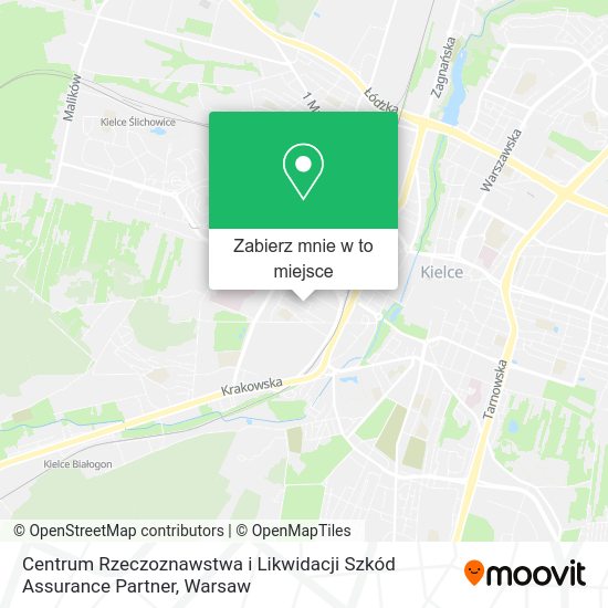 Mapa Centrum Rzeczoznawstwa i Likwidacji Szkód Assurance Partner