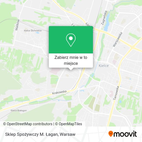 Mapa Sklep Spożywczy M. Łagan