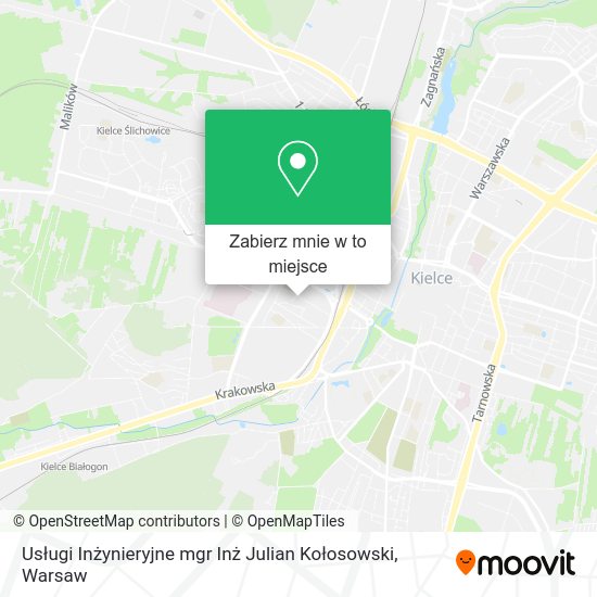 Mapa Usługi Inżynieryjne mgr Inż Julian Kołosowski