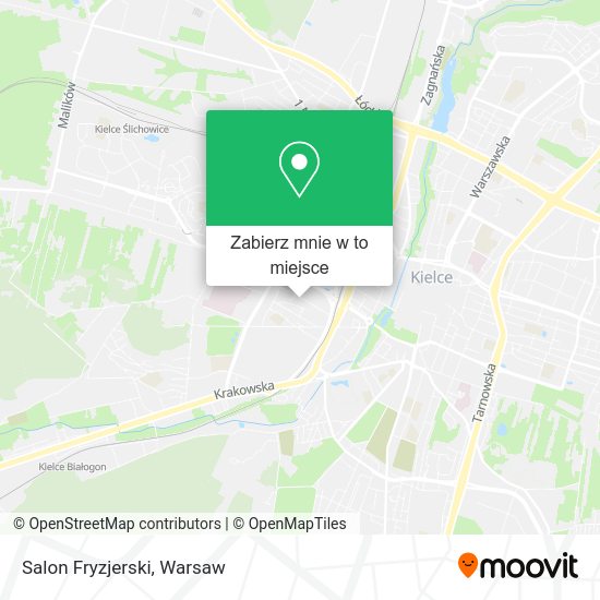 Mapa Salon Fryzjerski