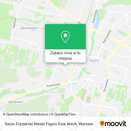 Mapa Salon Fryzjerski Meski Figaro Ewa Wach