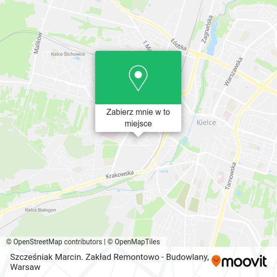 Mapa Szcześniak Marcin. Zakład Remontowo - Budowlany