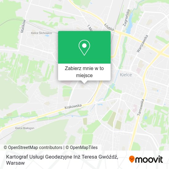 Mapa Kartograf Usługi Geodezyjne Inż Teresa Gwóźdź