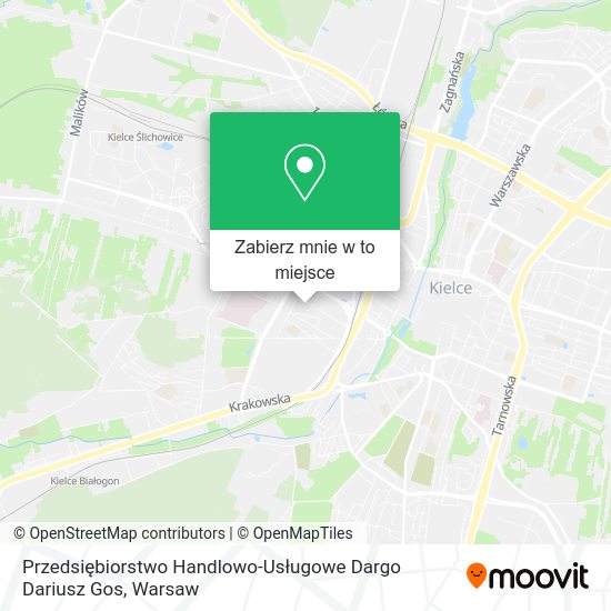 Mapa Przedsiębiorstwo Handlowo-Usługowe Dargo Dariusz Gos