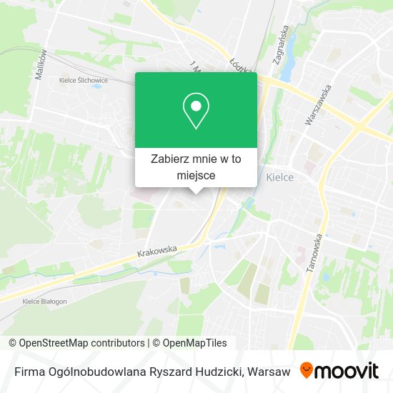 Mapa Firma Ogólnobudowlana Ryszard Hudzicki