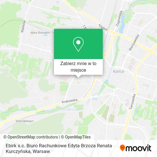 Mapa Ebirk s.c. Biuro Rachunkowe Edyta Brzoza Renata Kurczyńska