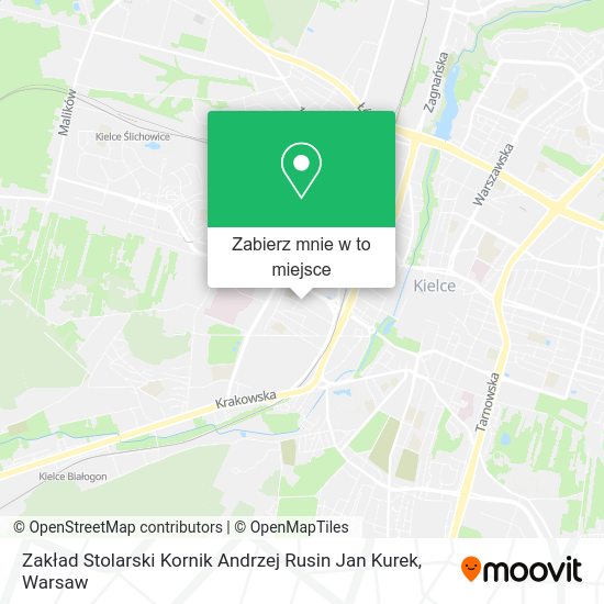 Mapa Zakład Stolarski Kornik Andrzej Rusin Jan Kurek