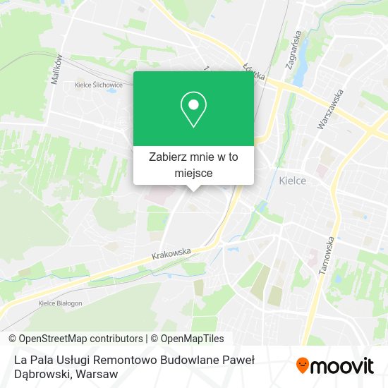 Mapa La Pala Usługi Remontowo Budowlane Paweł Dąbrowski