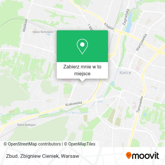 Mapa Zbud. Zbigniew Cieniek