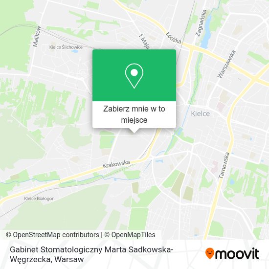 Mapa Gabinet Stomatologiczny Marta Sadkowska-Węgrzecka