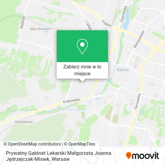 Mapa Prywatny Gabinet Lekarski Małgorzata Joanna Jędrzejczak-Misiek