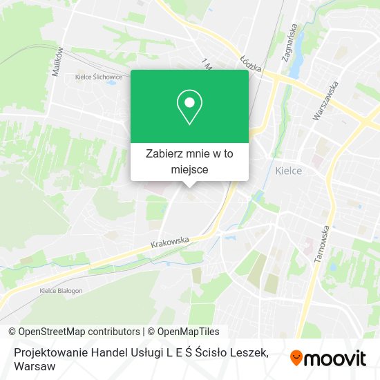 Mapa Projektowanie Handel Usługi L E Ś Ścisło Leszek