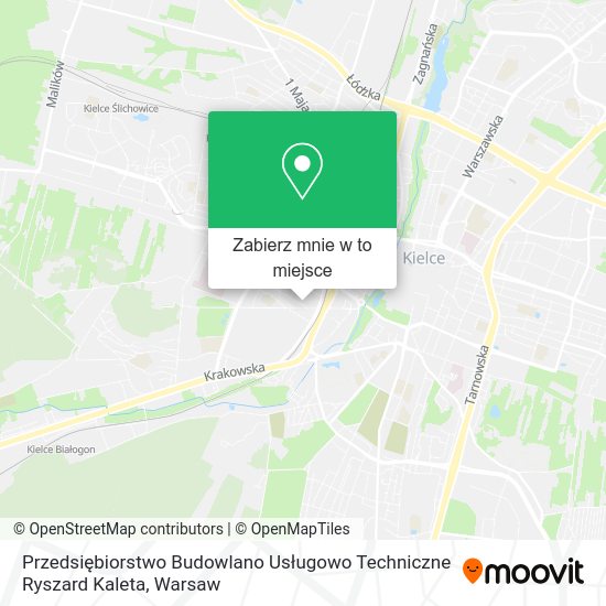 Mapa Przedsiębiorstwo Budowlano Usługowo Techniczne Ryszard Kaleta