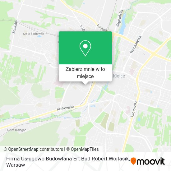 Mapa Firma Usługowo Budowlana Ert Bud Robert Wojtasik