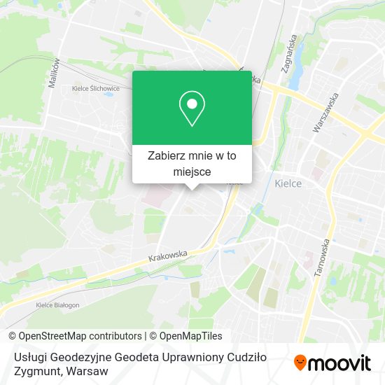 Mapa Usługi Geodezyjne Geodeta Uprawniony Cudziło Zygmunt