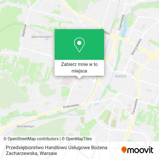 Mapa Przedsiębiorstwo Handlowo Usługowe Bożena Zacharzewska