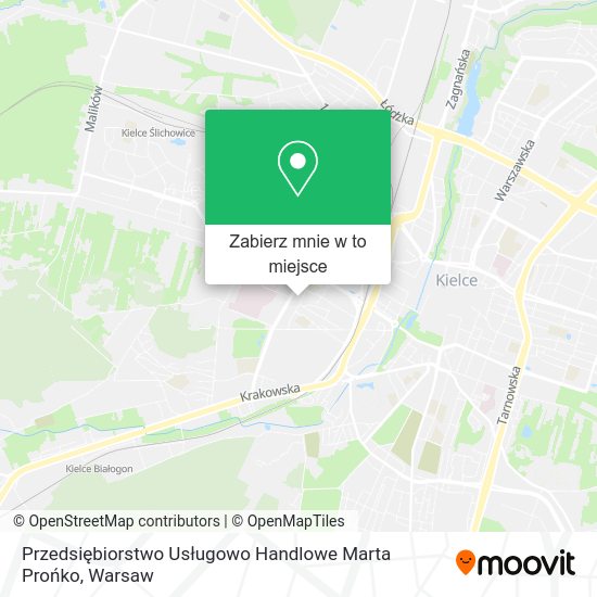 Mapa Przedsiębiorstwo Usługowo Handlowe Marta Prońko