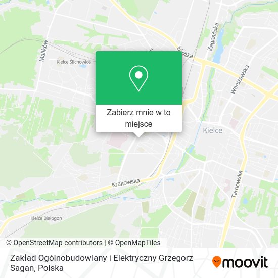 Mapa Zakład Ogólnobudowlany i Elektryczny Grzegorz Sagan