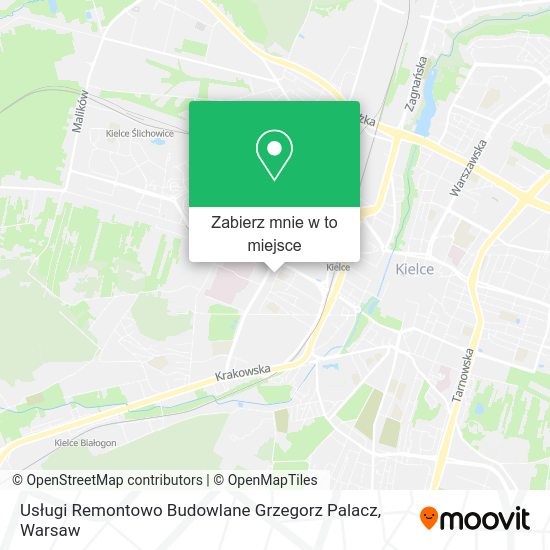 Mapa Usługi Remontowo Budowlane Grzegorz Palacz