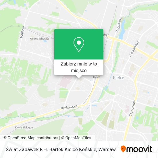 Mapa Świat Zabawek F.H. Bartek Kielce Końskie