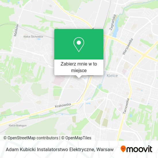 Mapa Adam Kubicki Instalatorstwo Elektryczne