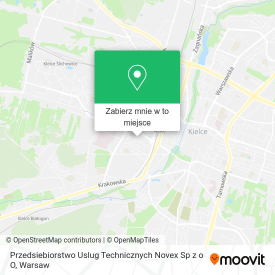 Mapa Przedsiebiorstwo Uslug Technicznych Novex Sp z o O