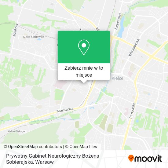 Mapa Prywatny Gabinet Neurologiczny Bożena Sobierajska