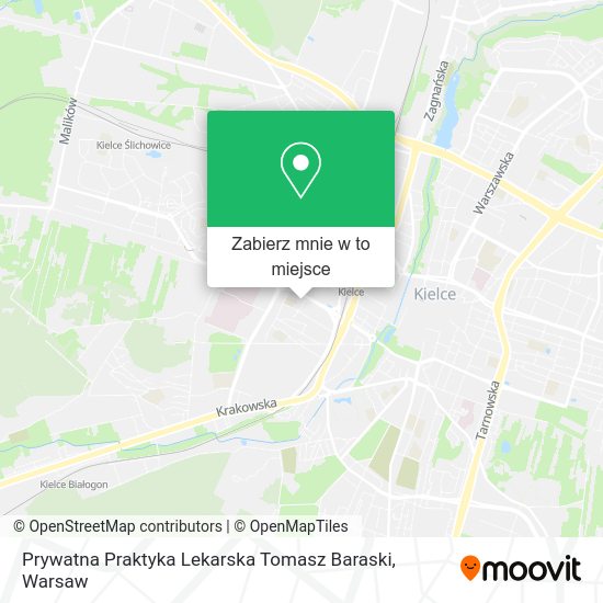 Mapa Prywatna Praktyka Lekarska Tomasz Baraski