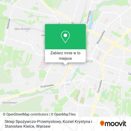 Mapa Sklep Spożywczo-Przemysłowy, Kozieł Krystyna i Stanisław Kielce