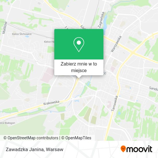 Mapa Zawadzka Janina