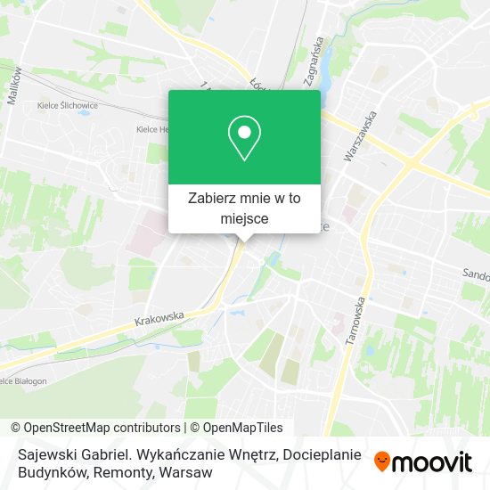 Mapa Sajewski Gabriel. Wykańczanie Wnętrz, Docieplanie Budynków, Remonty