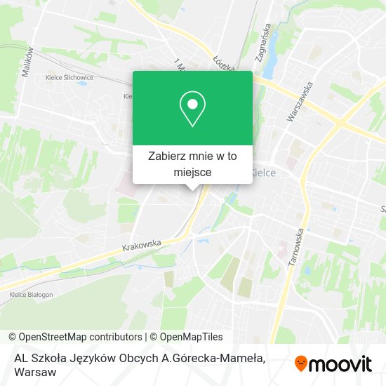 Mapa AL Szkoła Języków Obcych A.Górecka-Mameła