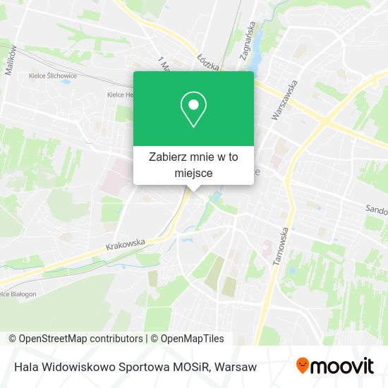 Mapa Hala Widowiskowo Sportowa MOSiR